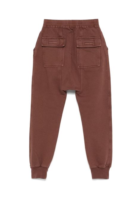 Brown drawstring-fastening track trousers Rick owens kids - children RICK OWENS KIDS | BG02D1392F93
